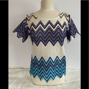 Charming Charlie Multi Colored Striped Sweater S